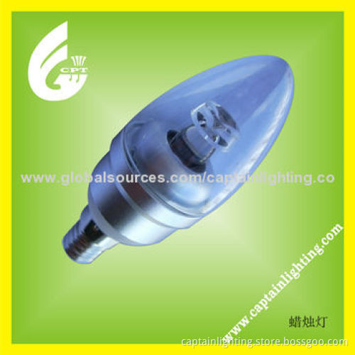 5W E14 LED Candle Light, 220, 110/90-260V AC Voltage, 300lm Luminous Flux